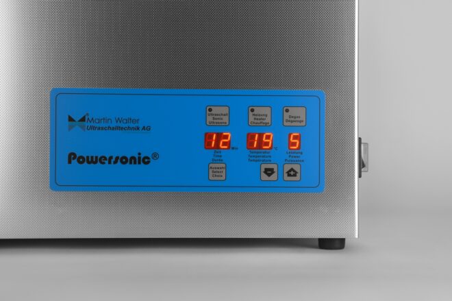 Panneau de contrôle d'une cuve à Ultrasons